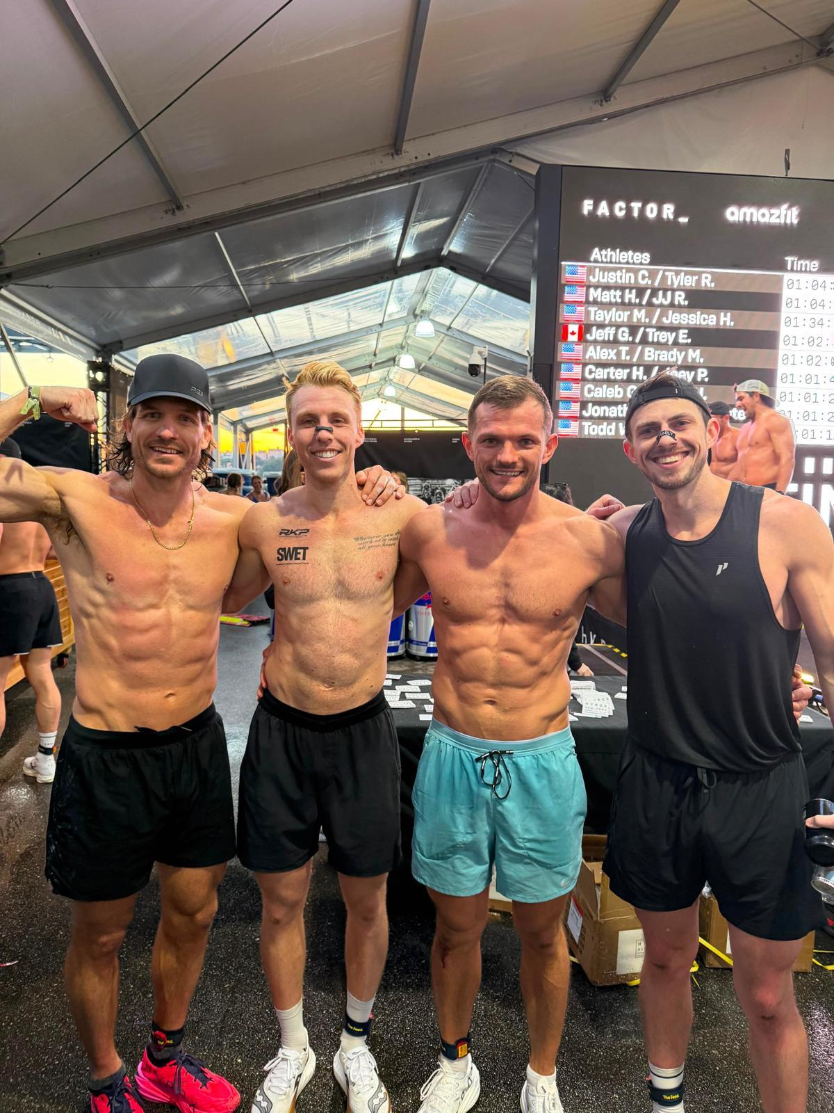 RKP athletes at the HYROX expo